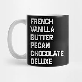 French Vanilla Butter Pecan Chocolate Deluxe Mug